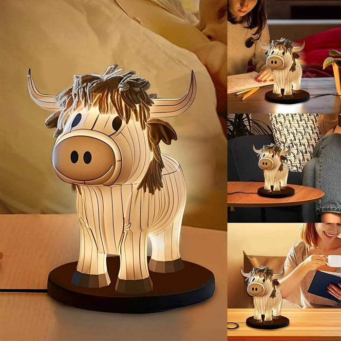 Moo N Glow: Cute Cow Table Lamp - Goodlifebean Lamps