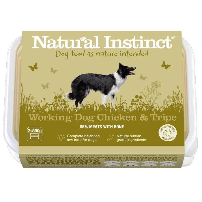 Natural Instinct Working Dog Chicken & Tripe
