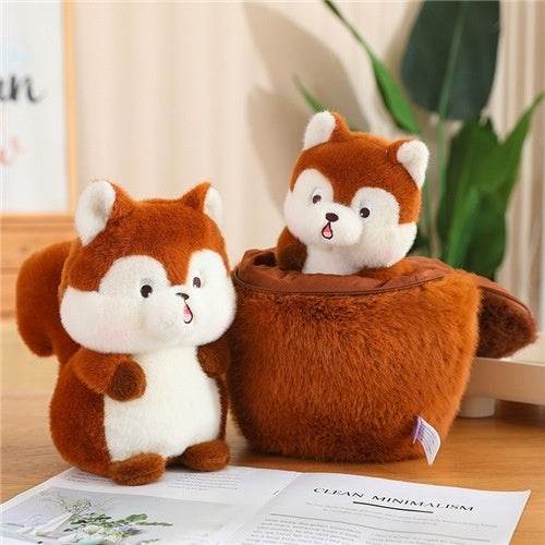 Nutkin: Surprise Inside Squirrel/Nutty Plushie - Goodlifebean Stuffed Animals