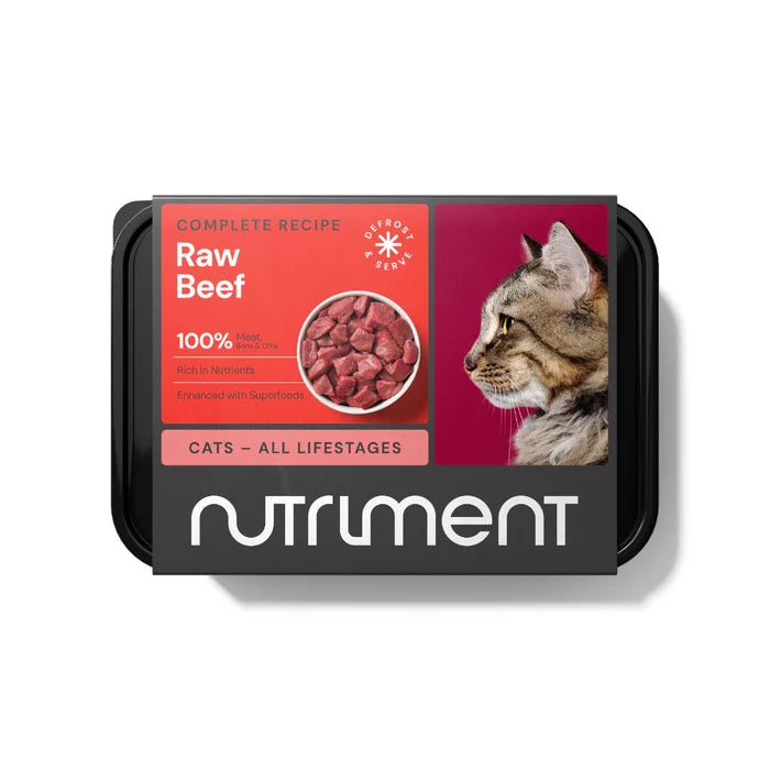 Nutriment Raw Beef for Cats 500g