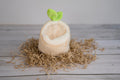Small plush hideout for hamsters with cute leaves.|Petite cachette en peluche pour hamsters, ornée de jolies feuilles.