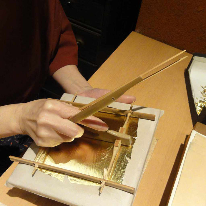 [PEN] MAKIE BALLPOINT PEN FAN SURFACE (GOLD) | HAKUICHI | KANAZAWA GOLD LEAF