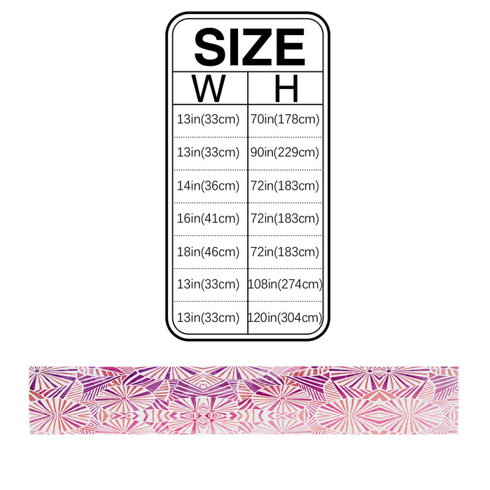 Pink Geometric Umbrella Table Runner Place Mats - LeobonZone