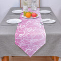 Pink Gradual Lace Sharp Angle Rectangle Tablecloth - LeobonZone