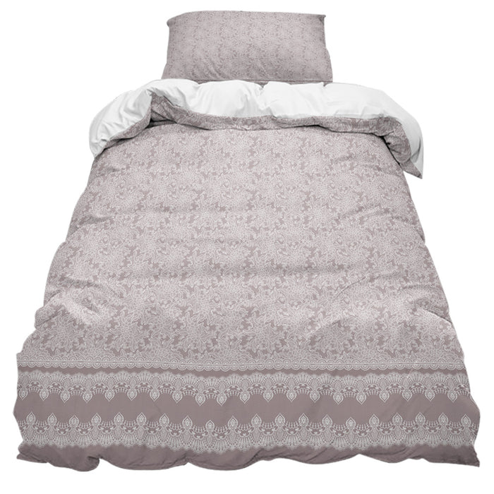 Pink Lace Pattern comforter sets pillowcase - LeobonZone
