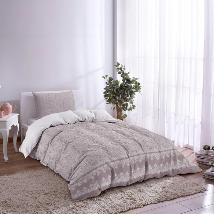 Pink Lace Pattern comforter sets pillowcase - LeobonZone