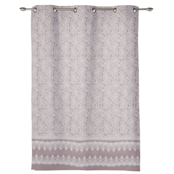 Pink Lace Pattern window curtains - LeobonZone