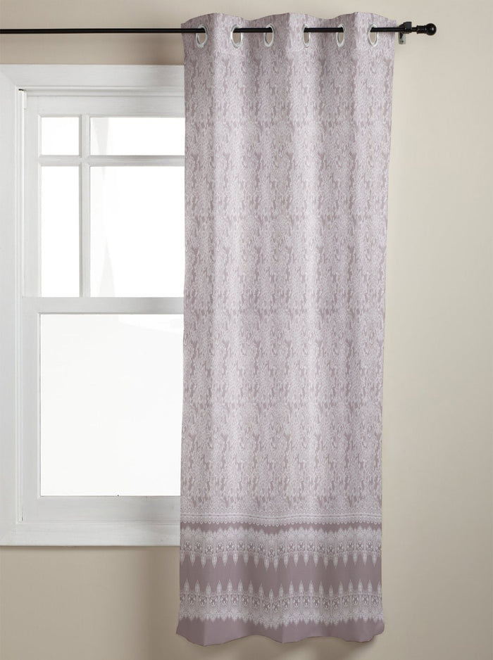 Pink Lace Pattern window curtains - LeobonZone