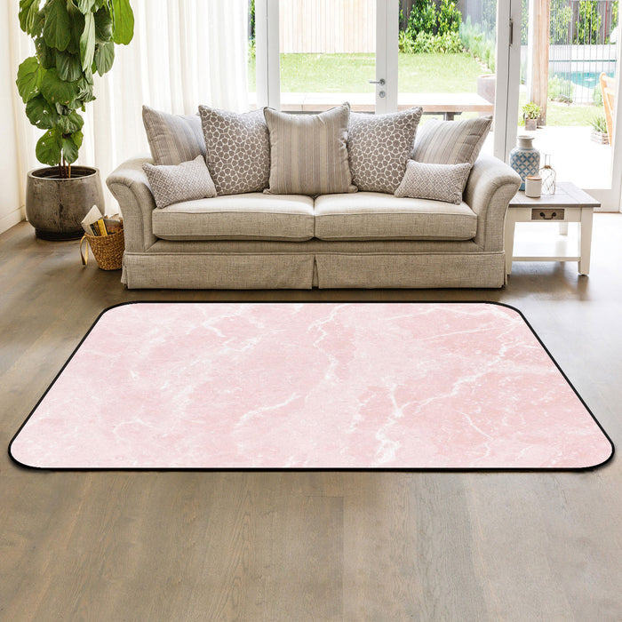 Pink Marble Granite Texture Sponge Rillet Rubber Rugs - LeobonZone