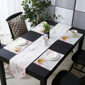 Pink Marble peach blossom Table Flag And Table Mat Suit Sharp angle - LeobonZone