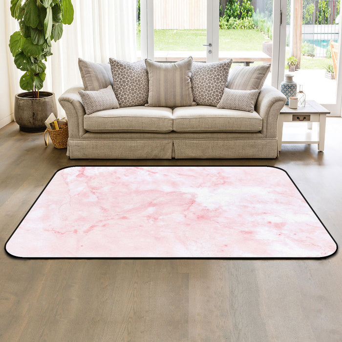 Pink Marble Texture Sponge Rillet Rubber Rugs - LeobonZone