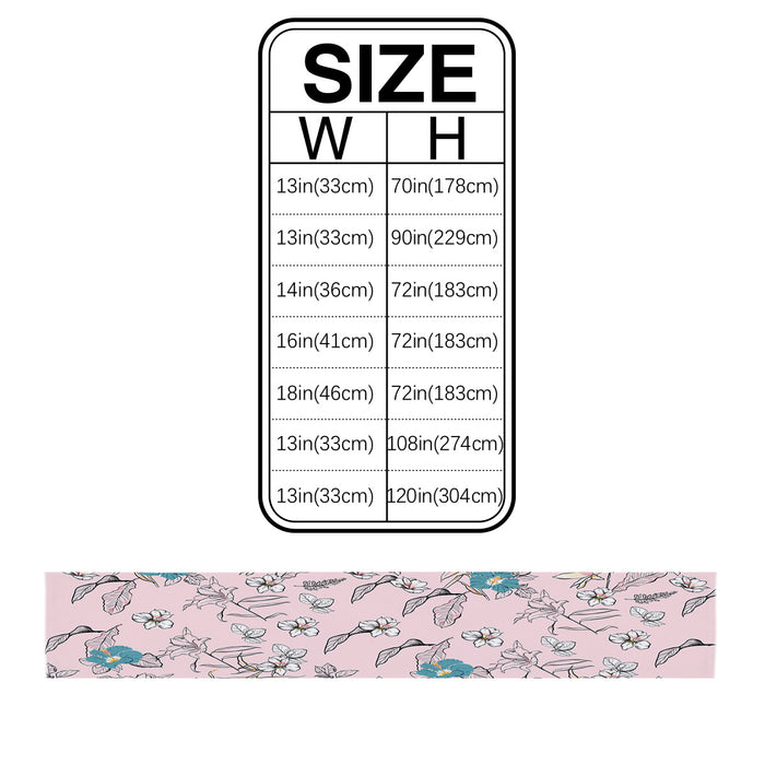 Pink Retro Flannel Table Runner Place Mats - LeobonZone