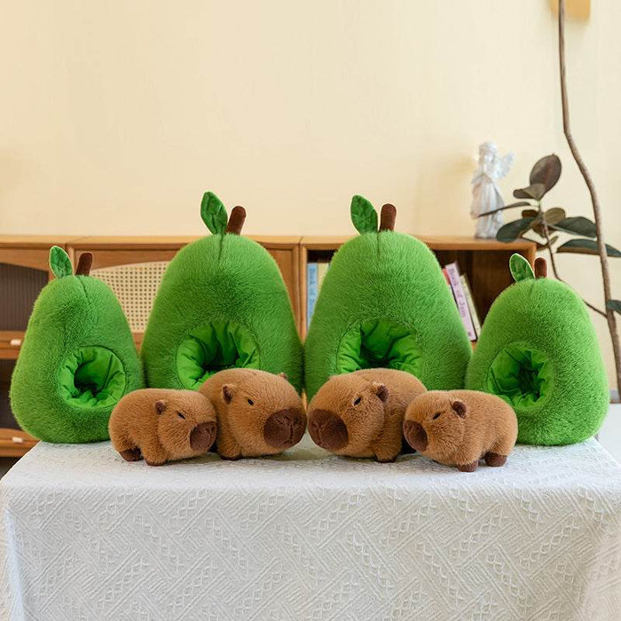 Plush Toy Avocado Capybara Pillow - Goodlifebean Stuffed Animals