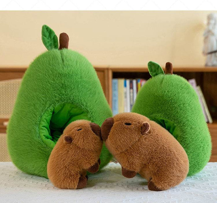 Plush Toy Avocado Capybara Pillow - Goodlifebean Stuffed Animals