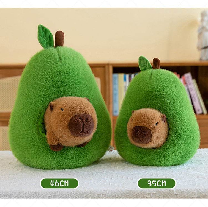 Plush Toy Avocado Capybara Pillow - Goodlifebean Stuffed Animals