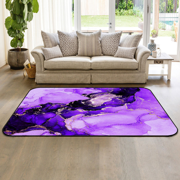 Purple Marble Texture in Phnom Penh Sponge Rillet Rubber Rugs - LeobonZone