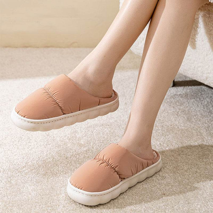 QuiltedCozy: Plush Indoor Warm Slippers - Goodlifebean Shoes