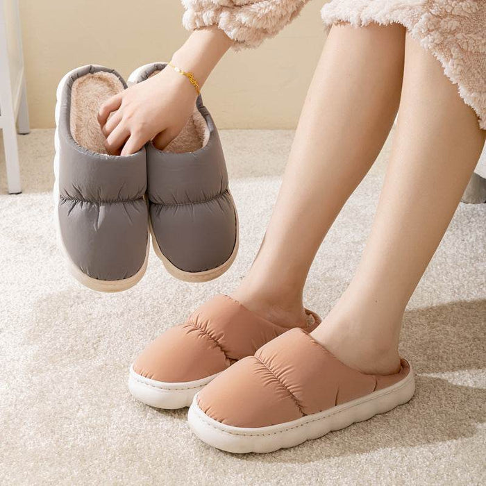 QuiltedCozy: Plush Indoor Warm Slippers - Goodlifebean Shoes