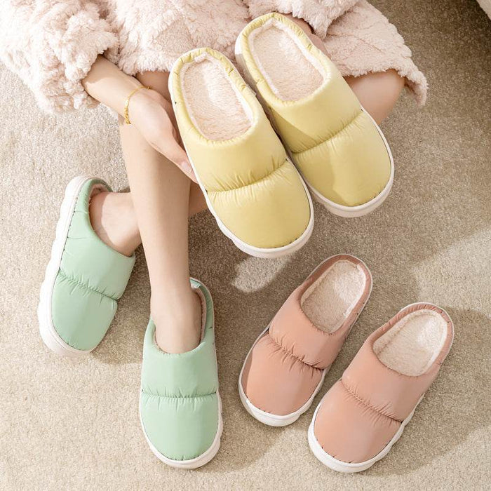 QuiltedCozy: Plush Indoor Warm Slippers - Goodlifebean Shoes