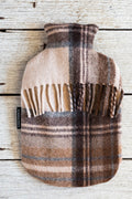 Recycled Wool Tartan Hot Water Bottle Covers | Malt