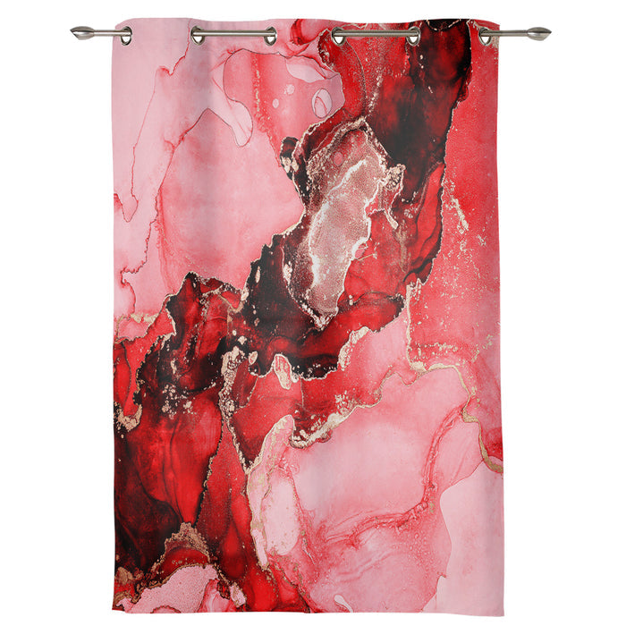 Red Marble Texture in Phnom Penh window curtains - LeobonZone