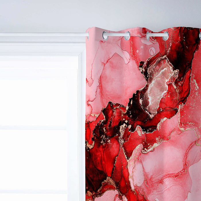 Red Marble Texture in Phnom Penh window curtains - LeobonZone