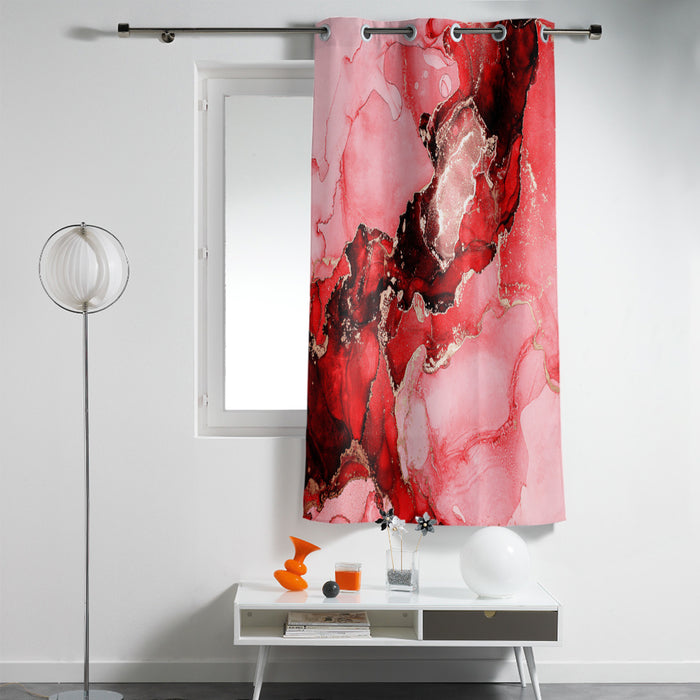 Red Marble Texture in Phnom Penh window curtains - LeobonZone
