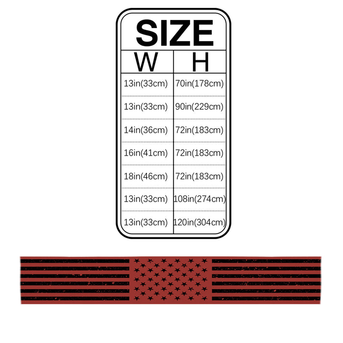 Red Retro American flag Independence Day Table Runner Place Mats - LeobonZone