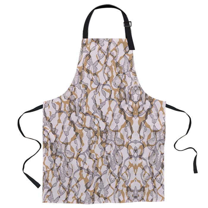 Retro Pattern Personalized Canvas Apron - LeobonZone