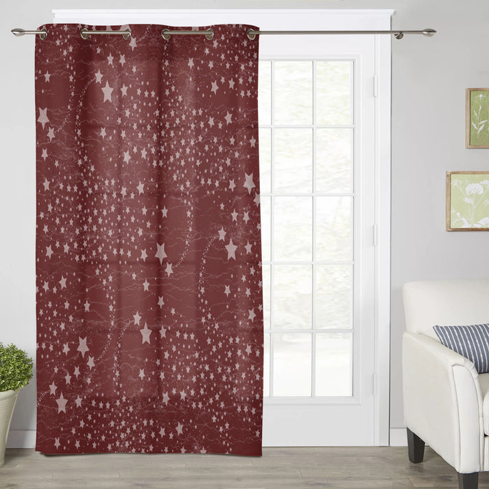Retro Stars Blackout Window Curtains - LeobonZone
