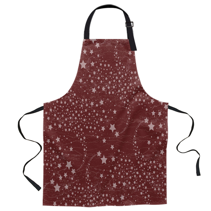 Retro Stars Personalized Canvas Apron - LeobonZone