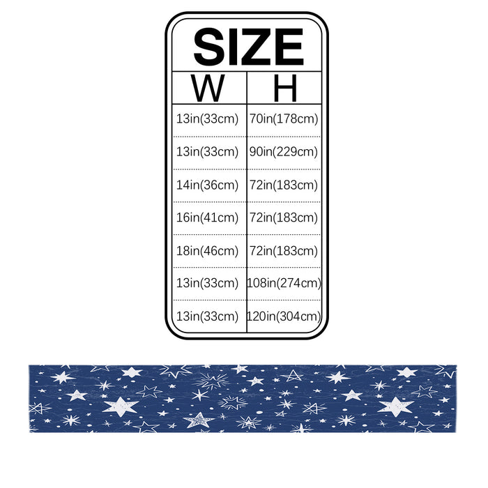 Right Angle Beautiful Blue Stars Rectangle Tablecloth - LeobonZone