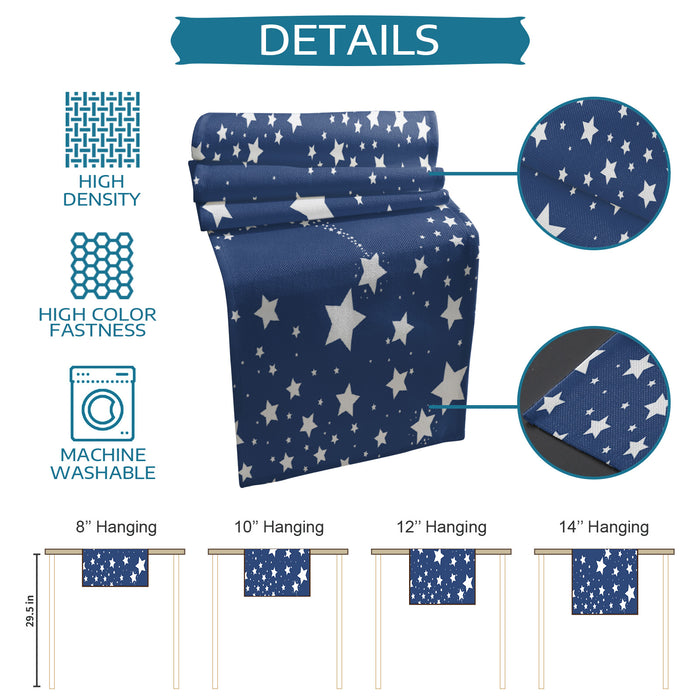 Right Angle Blue meteor Rectangle Tablecloth - LeobonZone