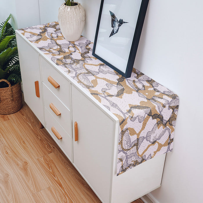 Right Angle Retro Pattern Rectangle Tablecloth - LeobonZone