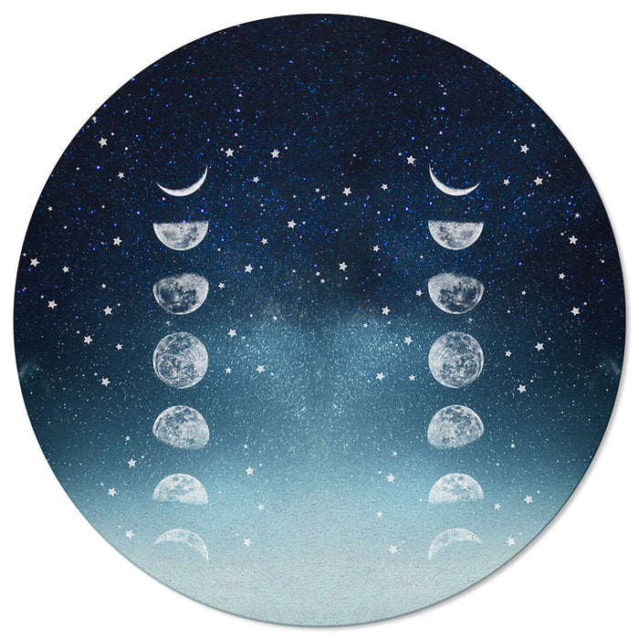Romantic Starry Sky Circular Felt Rugs - LeobonZone