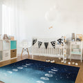 Romantic Starry Sky Right Angle Felt Rugs - LeobonZone