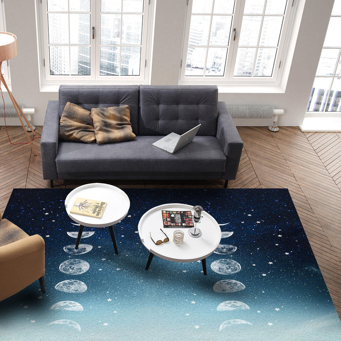 Romantic Starry Sky Right Angle Felt Rugs - LeobonZone