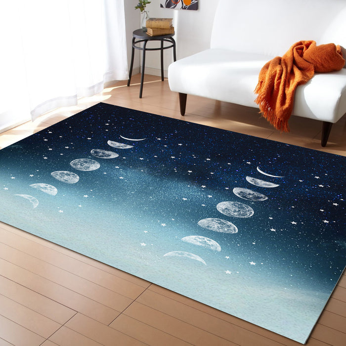 Romantic Starry Sky Right Angle Felt Rugs - LeobonZone