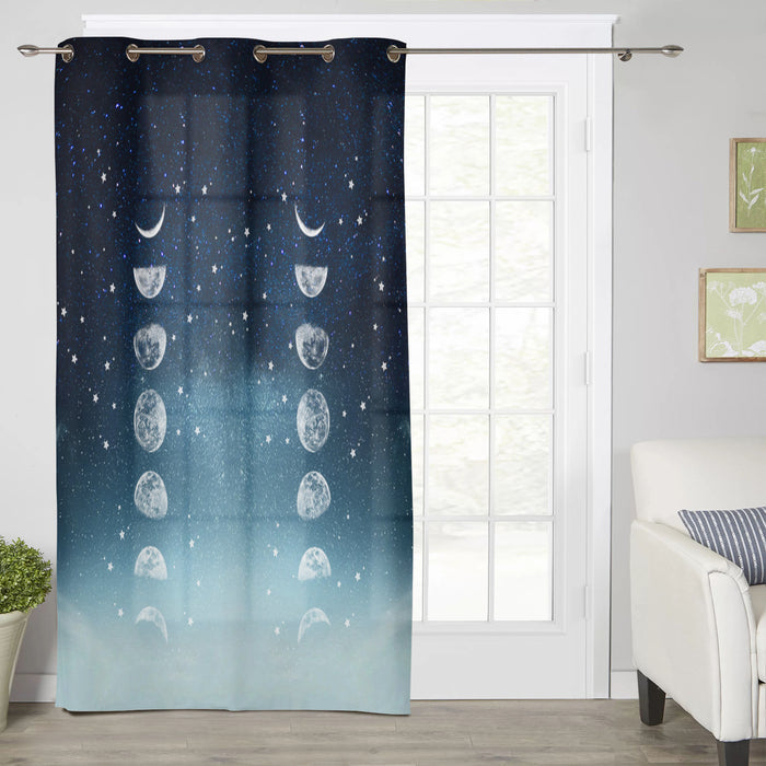 Romantic Starry Sky window curtains - LeobonZone