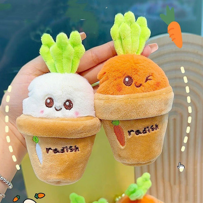 Rooting for You™ – Kawaii Carrot & Radish Couple Keychains - Goodlifebean Gifts