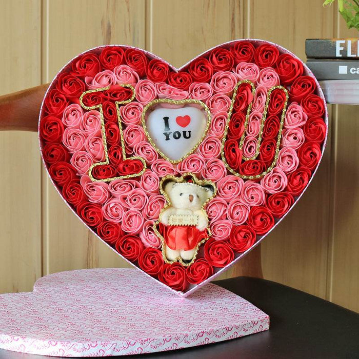 Rose Bear Gift Box - Goodlifebean Gifts