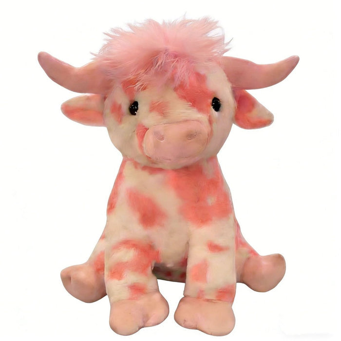 Romantic Chubby Highland Cow Plushie - Goodlifebean product_type