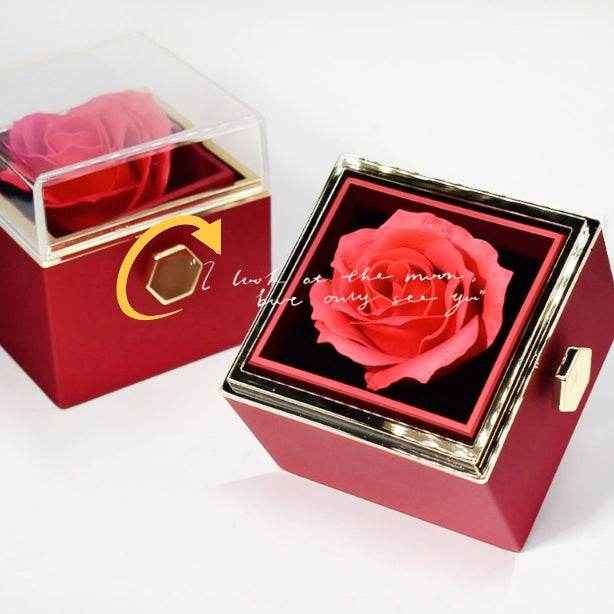 Rotating Eternal Rose Gift Box - Goodlifebean Gifts