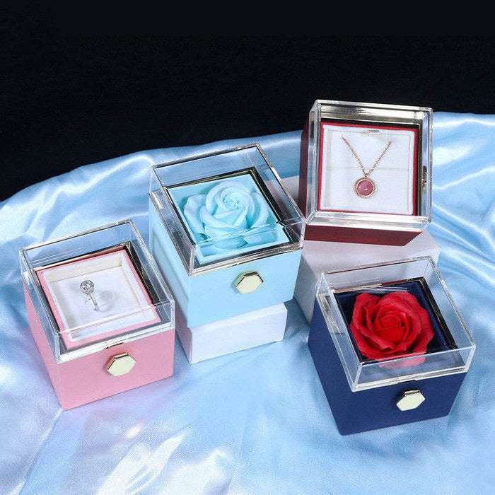 Rotating Eternal Rose Gift Box - Goodlifebean Gifts
