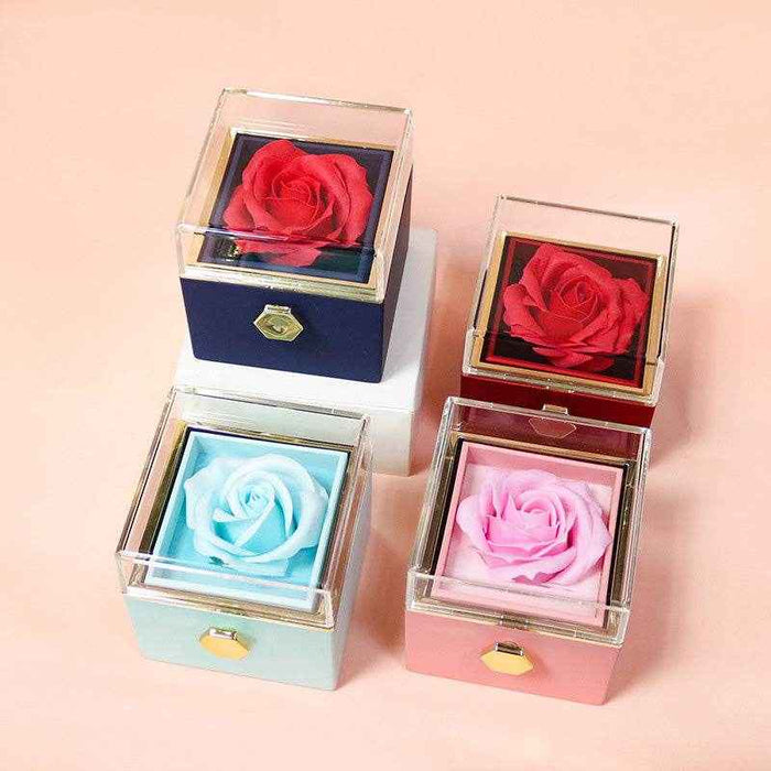 Rotating Eternal Rose Gift Box - Goodlifebean Gifts