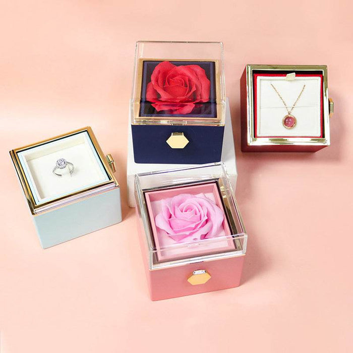 Rotating Eternal Rose Gift Box - Goodlifebean Gifts