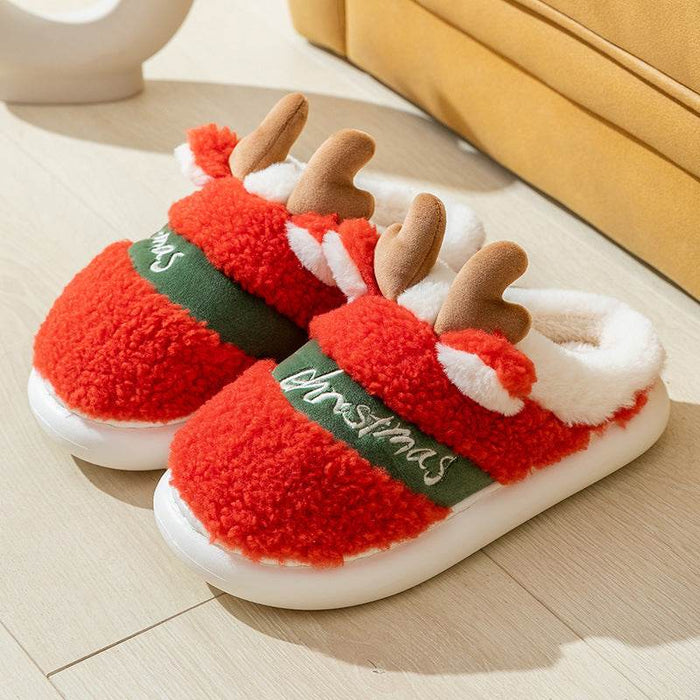 Santa's Snuggle Warm Fuzzy Slippers - Goodlifebean Shoes