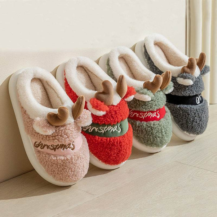 Santa's Snuggle Warm Fuzzy Slippers - Goodlifebean Shoes