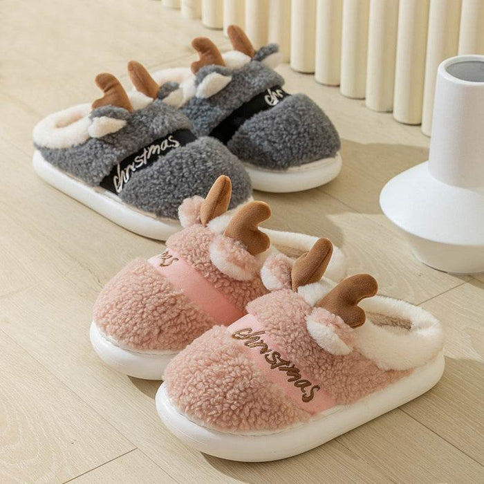 Santa's Snuggle Warm Fuzzy Slippers - Goodlifebean Shoes