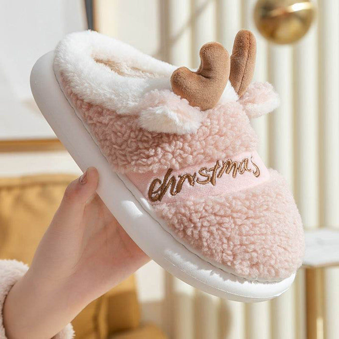 Santa's Snuggle Warm Fuzzy Slippers - Goodlifebean Shoes